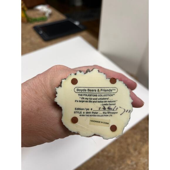 Boyd’s  bears and friends collection ‘Peter the whopper “figurine 1994 - Picture 5 of 5